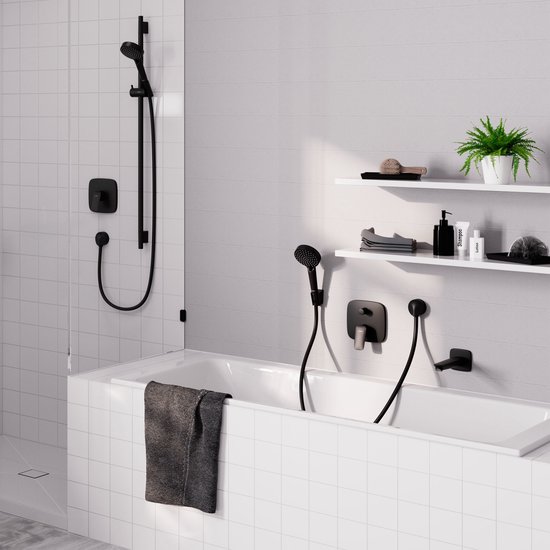Hansgrohe Logis badmengkraan inbouw v. ibox universal matzwart - 71407670
