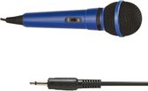 Mr Entertainer bedrade karaoke microfoon - 3,5mm Jack / blauw - 2,8 meter