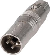 Neutrik NA3M5F 3-pins XLR (m) - 5-pins XLR (v) DMX adapter