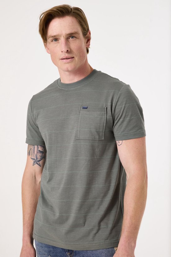 GARCIA Heren T-shirt Groen Korte mouw bol