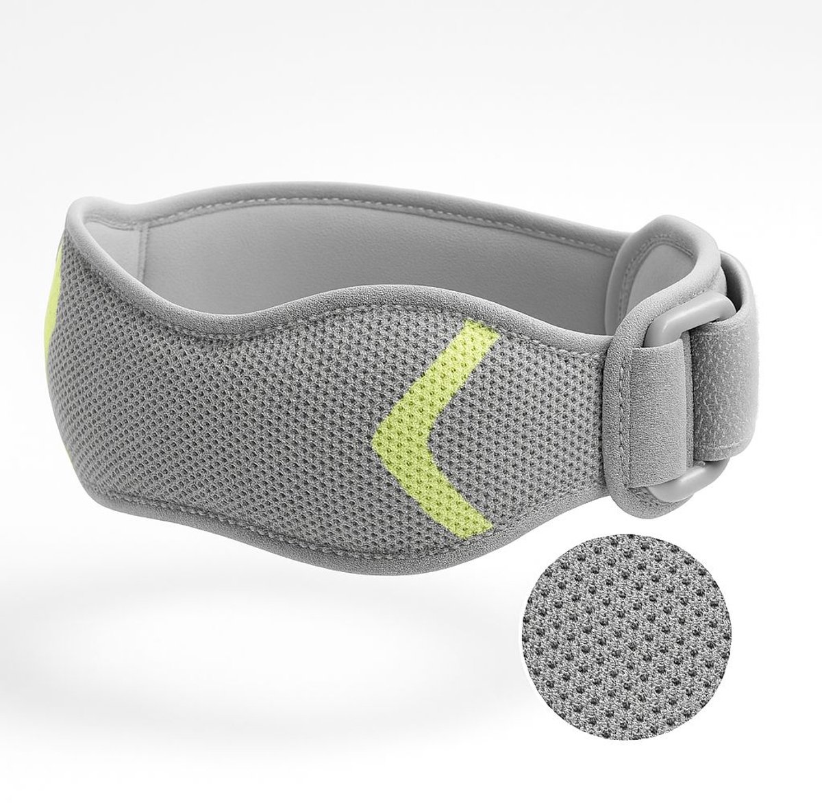 MR.PANACHE Patellabrace - Patellabandje - Knie Brace - Patellaband - Patella brace - Knieband voor Ondersteuning - Kniebandage - Verstelbaar Compressie Bandage - One Size Fits All - Te gebruiken bij Sport - Jumpers Knee - Unisex - Grijs