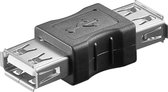 USB-A (v) - USB-A (v) koppelstuk - USB2.0 / zwart