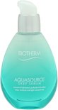 Biotherm Aquasource Deep Serum fles, teal kleurverloop, heldere pompkop.