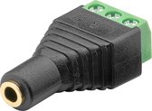 Goobay 76746 cable gender changer 3-pin 3,5 mm Noir, Vert