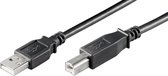 USB naar USB-B kabel - USB2.0 - tot 0,5A / zwart - 0,50 meter