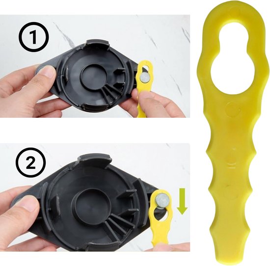 Reservemes RAC155 RAC157 RAC158 geschikt voor Ryobi Edge cutter dubbele kop Gekartelde messen - Pak van 50 van Agri-Fab — afbeelding 4