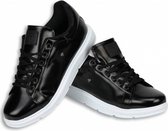 Cash Money Hommes Chaussures - Hommes Sneaker Skool Low - Noir - Tailles: 44