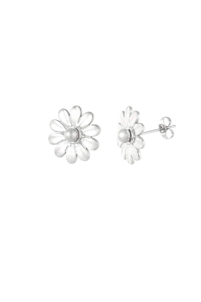 Blossom dots oorbellen - Zilver.