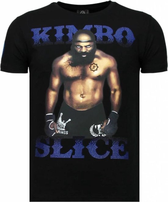 Kimbo Slice - Rhinestone T-shirt - Zwart