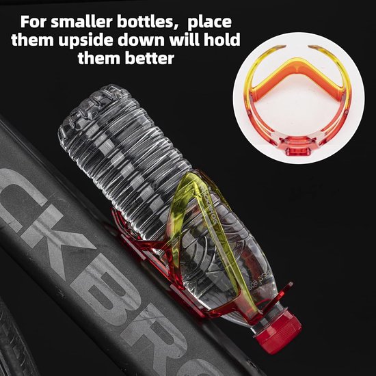 Geschikt voor Mountainbike racefiets bidonhouder tweekleurig PC materiaal waterbekerhouder outdoor fietsuitrusting — afbeelding 4