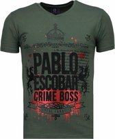 Pablo Escobar Boss - Rhinestone T-shirt - Groen