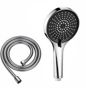 Douchekop Waterbesparend met Doucheslang- Zilver - Universeel - Douchekop met Slang - Waterbesparende Douchekop