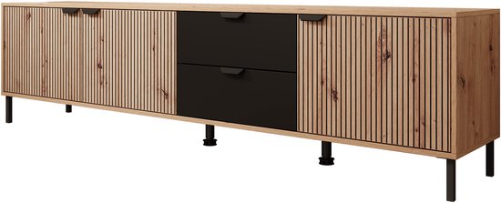 Meuble - Meuble TV Malaika - Chêne - 208 cm