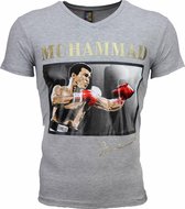 T-shirt - Muhammad Ali Glossy Print - Grijs