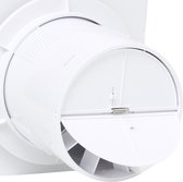 Ventilateur de salle de bain - Minuterie de retard du capteur d'humidité Ventilateur CE Ø100mm avec ventilateur mural à déflecteur de reflux
