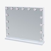 Grote Hollywood Vanity Spiegel met Lichten Tafelblad Wandmontage 58*46CM