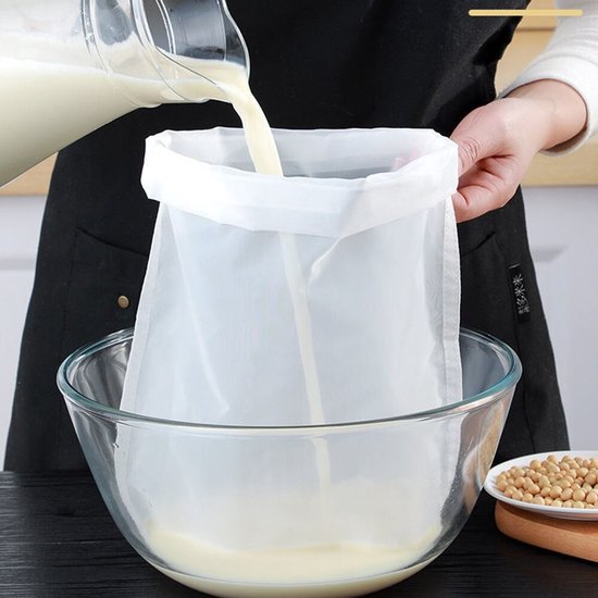 Étamine - Toile à fromage - Toile à ortie - Tamis à fromage - Sac à lait de noix - Toile à tamis - 200 mesh - 45x60 cm