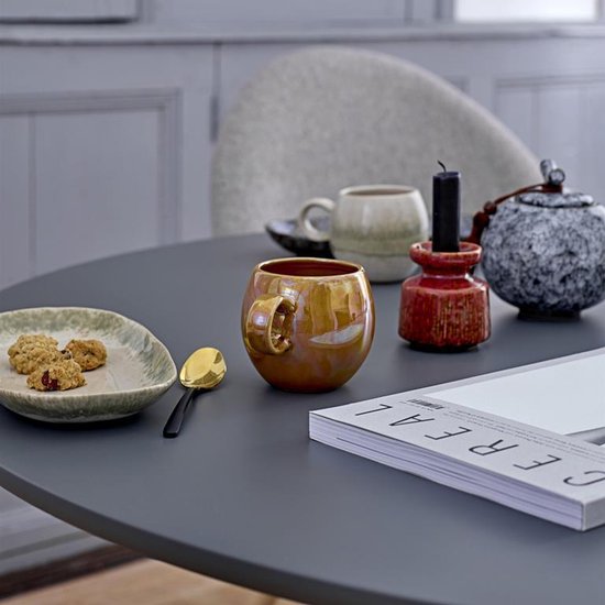 Bloomingville Keramische kopjes zonder handvat Emma - kleurrijke Mokken voor thee of koffie Dia 3.5'' H 4 Bloomingville Keramische kopjes zonder handvat Emma - kleurrijke Mokken voor thee of koffie Dia 3.5'' H 4