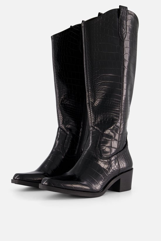 Tamaris Cowboylaarzen zwart Synthetisch - Dames - Maat 38