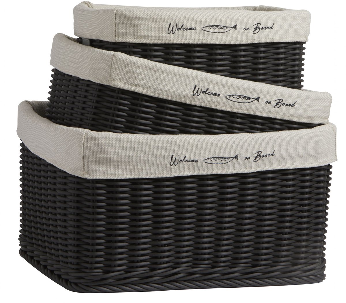 Marine Business Hawaii zwarte Manden Set - 3 stuks