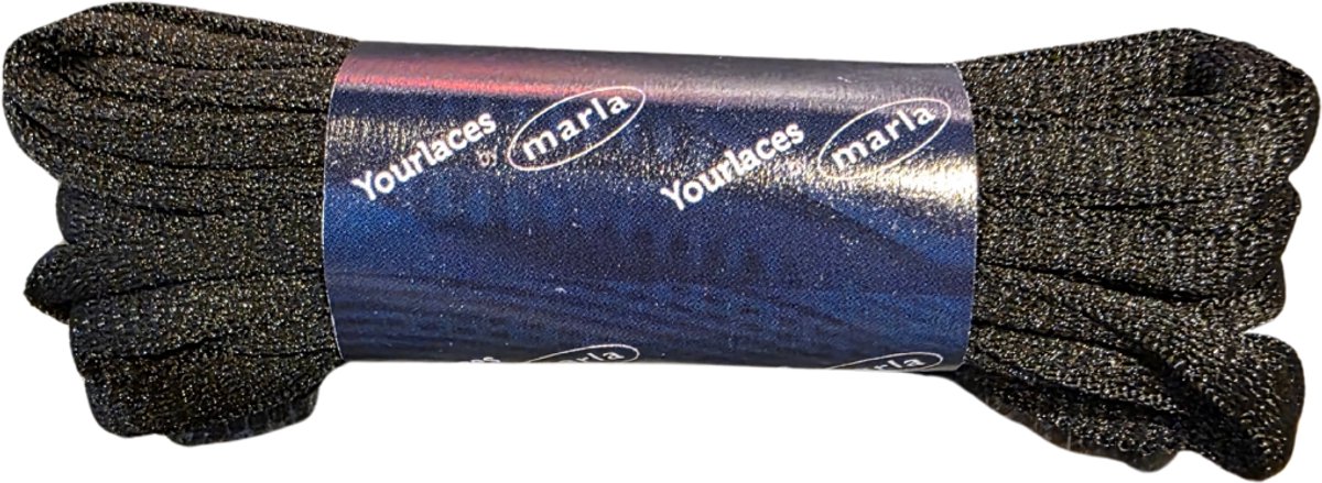 Marla Schoenveters voor Sportschoenen - Tennisschoen Veters - Padelschoen Veters - 130cm - Sportveters Ovaal - Zwart