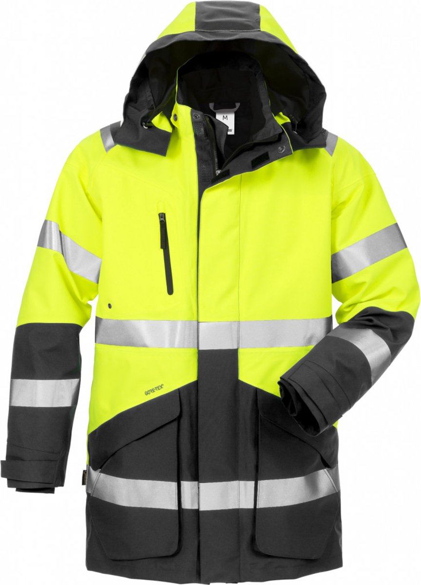 Fristads Hi Vis Gore-Tex 3-In-1 Winterparka Klasse 3 4989 Gxb Hi-Vis Zwart