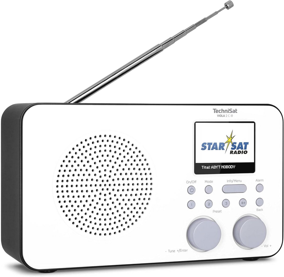 Draagbare Internetradio met DAB+, FM en Wifi - 2,4 Inch Kleurendisplay voor Thuis en Onderweg