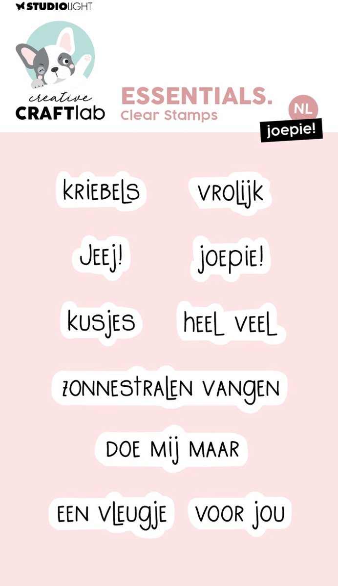 Clear stamp NL joepie - Essentials nr. 834
