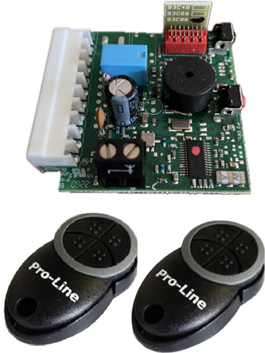 Pro-Line Insteekontvanger met 2x 4-Kanaals Handzender - 868 MHz - Voor Garagedeuren en Poorten