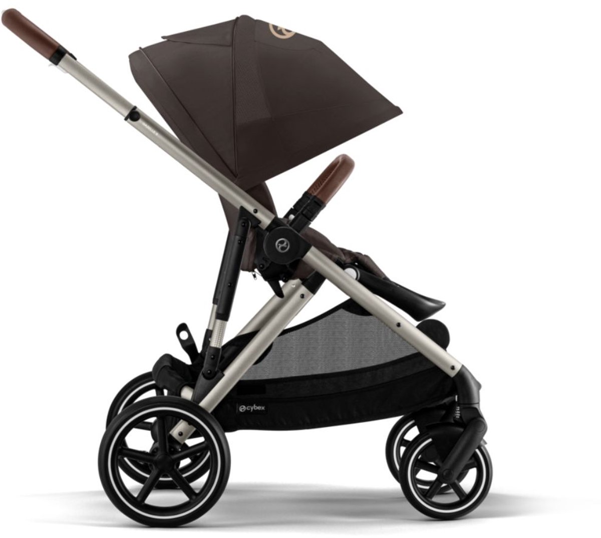 Cybex Gazelle S Kinderwagen Chocolate Brown Taupe Frame - afbeelding 2