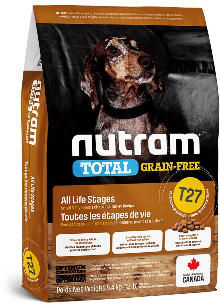 Nutram Nutram Grain Free Small Breed Turkey & Chicken T27 5,4kg