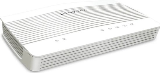 Draytek Vigor 2136 - Multi-Gig router - 1x 2.5G WAN, 1x 2.5G LAN, 3x Gigabit LAN poorten - 2x USB - 802.1q (VLAN tagging) - NBASE-T - wit