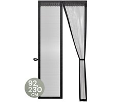 O'DADDY® Deurgordijn Deluxe FIBER - Magnetisch Vliegengordijn - Voor Nieuwbouw en Standaard Deuren - Eenvoudige Installatie - Deurhor Zwart - 92x230 cm
