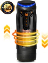 PureVibe® Pleasure Pulse Masturbator voor man - 9 vibratie standen - Versie 2.0 Verbeterd model - 9 aftrek standen - verwarmingsoptie - Sex Toys voor Mannen - Masturbators - Blowjob Masturbator - Pocket Pussy