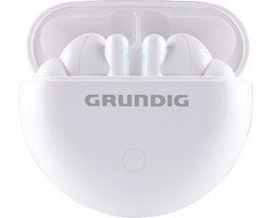 Grundig Draadloze Oordopjes True Wireless Bluetooth 5.0 – Oortjes Draadloos met Touch Control – Bluetooth Oordopjes met Batterijduur van 3 uur - In Ear met Microfoon – Wit
