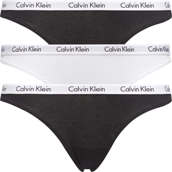 CALVIN CK CAROUSEL BIKINI Onderbroek Vrouwen - Zwart/Wit/Zwart |