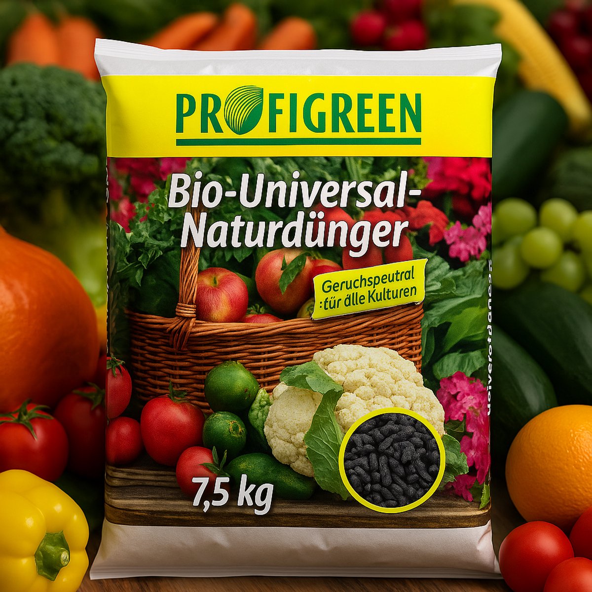 ProfiGreen Tuinlijn – Organische Meststof – Bio-Universaldünger – 100% Natuurlijk – Geschikt voor alle planten