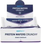 Body & Fit Gaufrettes Protéinées Croquantes Protein Wafers Crunchy - Double Chocolat - 480 Grammes (12 Gaufres)