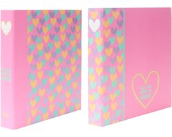 Kangaro ringband - B'LOG HEARTS - formaat A4 - 2-rings - 2 stuks - AN-124101-A