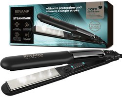 Revamp Keramische Stoomstijltang - Ionentechnologie - Keramische Stijltang - 150 ° C tot 230 ° C - 3 Stoomstanden Voor Elke Haartype - Inclusief Hittebestendige Mat - ST1600