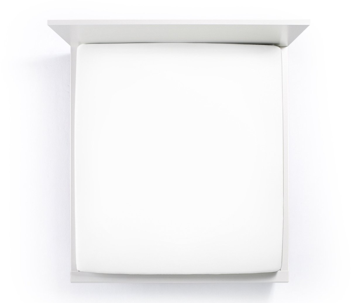 Bella Donna Jersey La Piccola Topperhoeslaken 100x210-220 cm wit-1000