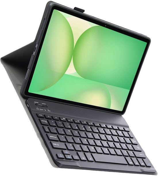 Hoes Geschikt voor Samsung Galaxy Tab S10 FE - Toetsenbord Case - Keyboard Book Cover - Hoesje - Zwart