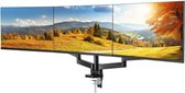 Bol.com Monitorbeugel universeel - 13 tot 27 inch - Monitorarm voor 3 monitoren - Draagarm - Arm kantelbaar - Verstelbaar aanbieding