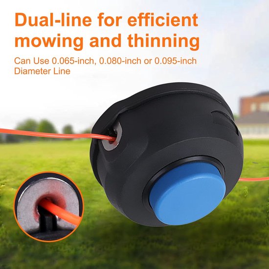 Geschikt voor 2-pack 128LD T25 Trimmerkop voor Husquvarna Weed Eater 223L 322L 125L 128L 128LD 128R 128RJ 122L 125C 223R 322C 323C 325C 325CX WeedEater-onderdelen 966674401 Jonsered-bosmaaier BC2128 van Merkloos	 — afbeelding 5
