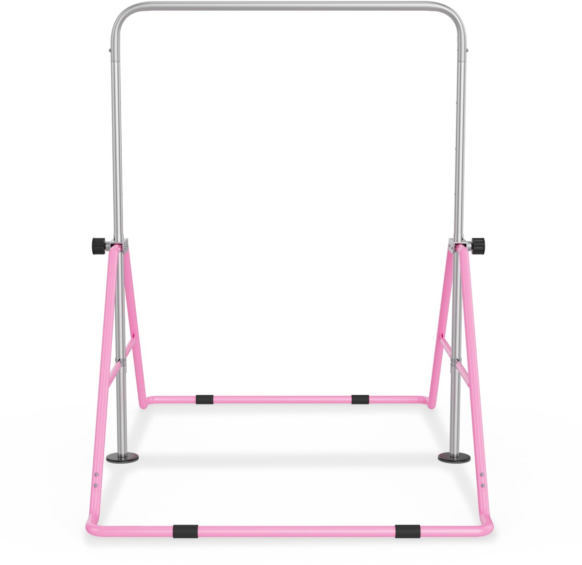 Aufun Turnrek voor Kinderen Verstelbare Gymnastiekstang voor Thuis Uitbreidbare Rekinstallatie voor Kids Verstelbare Gymnastiekstangen voor Training (Roze)