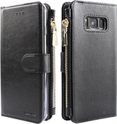 Xssive Wallet Book Case met Ritsvak voor Samsung Galaxy S10 Plus (S10+) - Book Case - Zwart