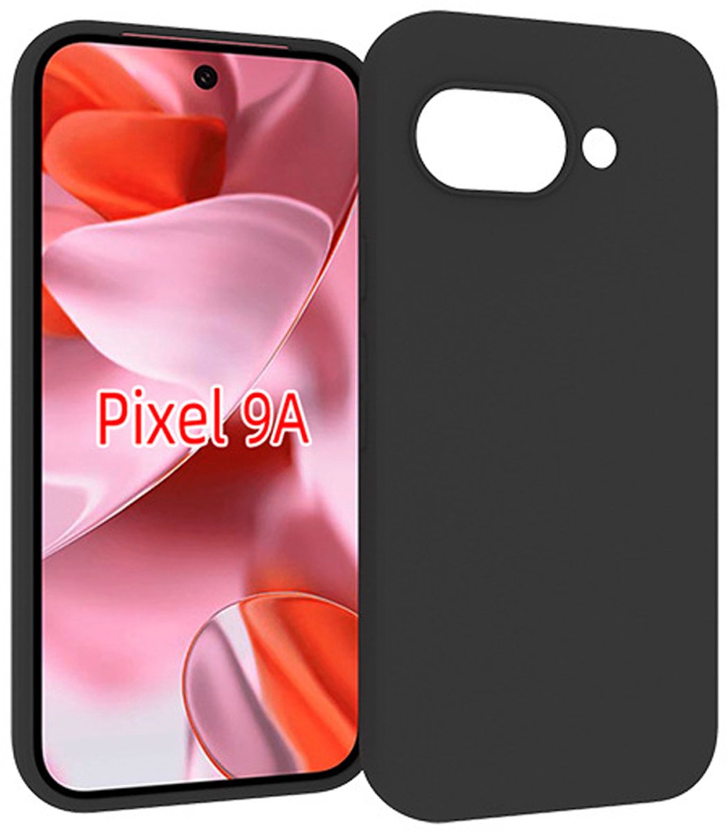 MobyDefend Hoesje - Geschikt voor Google Pixel 9a - TPU Backcover - Mat Zwart