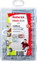Fischer Plug set DIY box avec UXR 6-8 chevilles + vis + crochets 518526