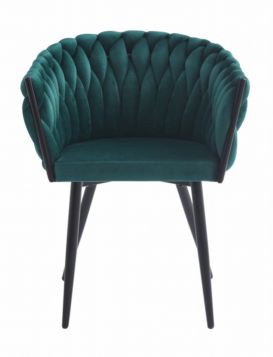 Eetkamerstoel (4 stuks), Modern design, Grijze fluwelen zitting, Metalen frame, 47x43x86 cm