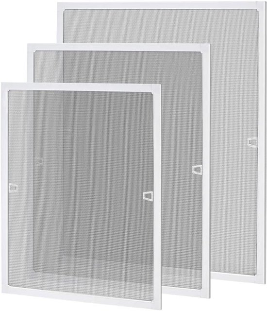 SAMUFLY vliegenhor met aluminium frame, insectenhor, raamhor, 80x100 cm